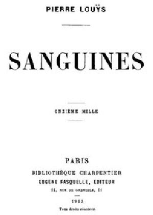 [Gutenberg 51725] • Sanguines